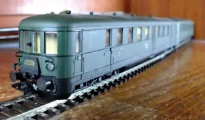 Liliput L112503 Spur HO DR VT 137 Dieseltriebwagen zwei Wagenset in grüner Lackierung - Bild 1 von 19