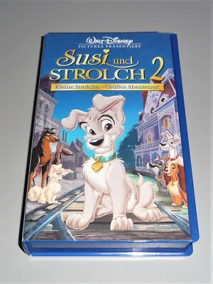 VHS Video WALT DISNEY - Susi und Strolch 2 - mit Hologramm + 2 Beilagen - Bild 1 von 4
