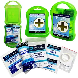 Prácticos botiquines de primeros auxilios de emergencia compactos para llevar mini bolsillo pequeño de tamaño pequeño Qualicare - Imagen 1 de 3