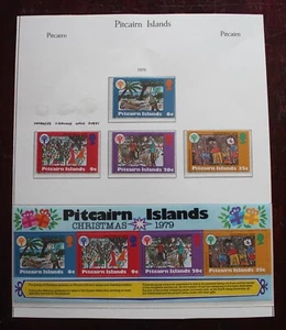 PITCAIRN ISLANDS - 1979 SCARCE CHRISTMAS SET & SOUVENIR SHEET MNH RR - Picture 1 of 2
