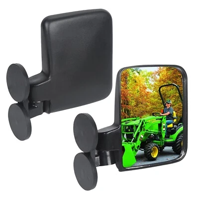 LIFRONKIT Tractor Mirrors Strong Magnetic Side Mirrors for Tractors, Forklifts, Lawn Mover