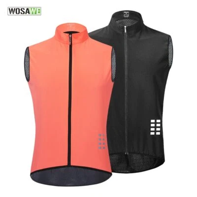 Men's Cycling Vest Sleeveless Reflective Summer Vest Light and Breathable - Image 1 of 4