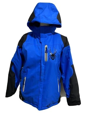 Spyder Girls Teens Jacket  Size 16 Kids Blue Black White Excellent - Image 1 of 4