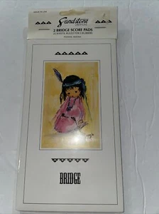 bridge Score Pads, Sandstone Creations, Vintage, De Grazia Prints - Picture 1 of 4