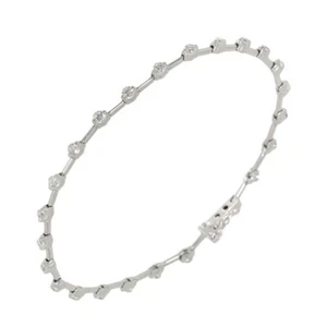 Bracciale DE BEERS LINE Diamanti 1,25 ct Oro Bianco 18K 750 90271638 - Foto 1 di 9