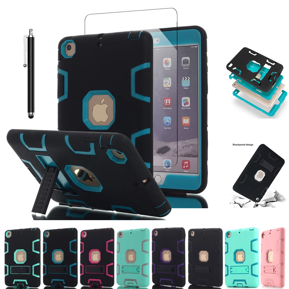 For Apple iPad mini 5th/4/3/2/1st Case Hybrid Shockproof Heavy Duty Stand Cover - Image 1 of 4