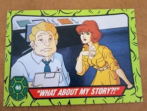 1990 Mirage Studios(Topps) "TEENAGE MUTANT HERO TURTLES" Trading Card #46 of 66.