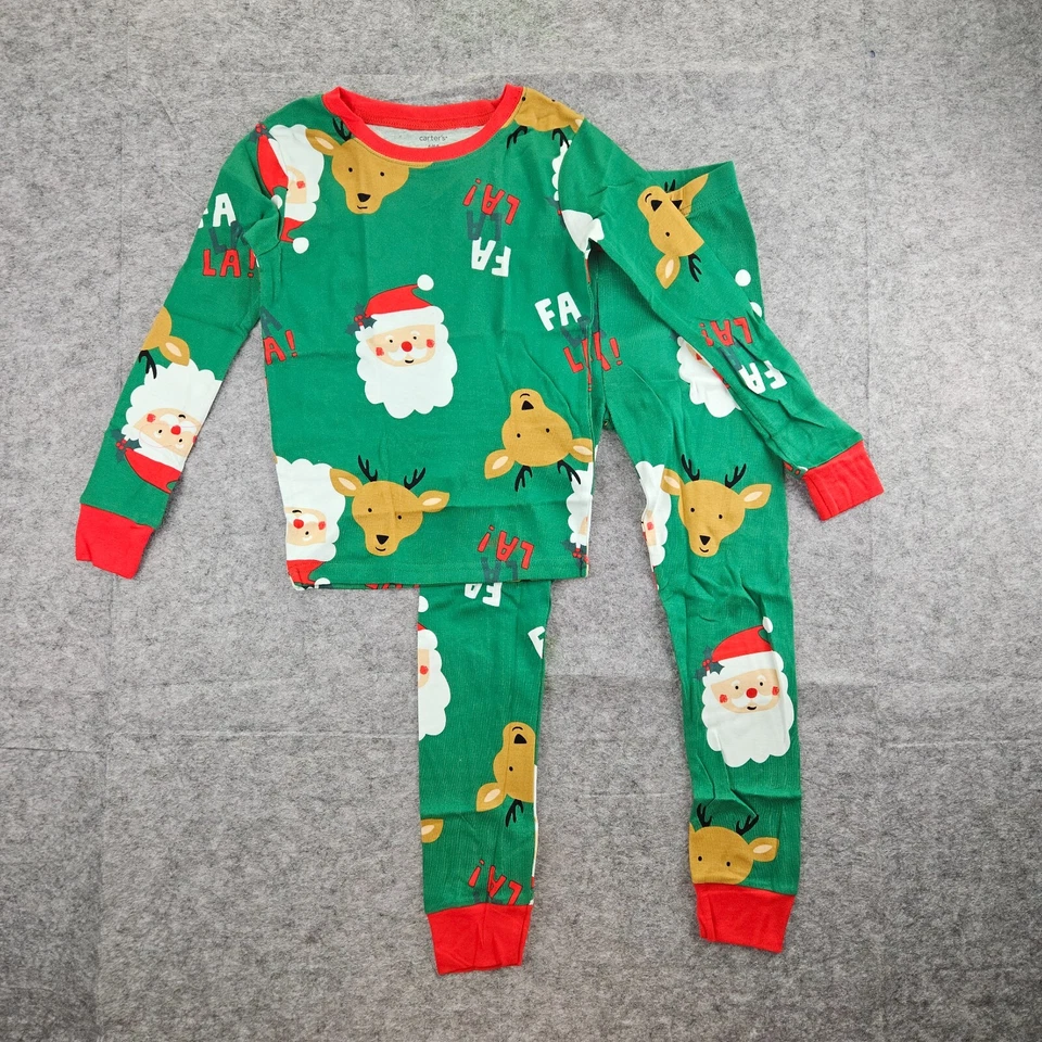 Carter's Kid 2-Piece Christmas 100% Snug Fit Santa Cotton Pajamas size 6 NWT - Image 1 of 1