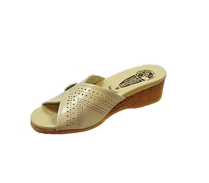 Worishofer 251G Sandalia Mujer Ópalo (hueso) Cuero Corcho Cuña Deslizable US 10 EUR 41 - Imagen 1 de 4