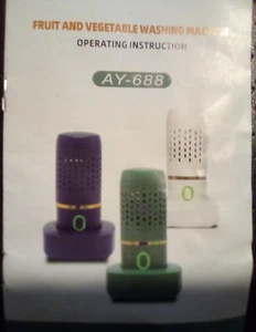 Lavatrice Frutta e Verdura,Dispositivo Pulitore Frutta,Purificatore Frutta Portatile - Foto 1 di 3