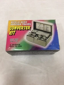 World-Wide Foreign Travel Converter Kit 50/1600 Watts Converts 220V To 110V - Picture 1 of 6