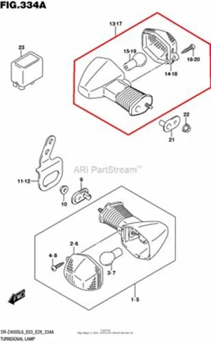 NEW OEM SUZUKI DRZ400 DRZ 400 REAR RIGHT TURN SIGNAL LIGHT Foto 1 de 1