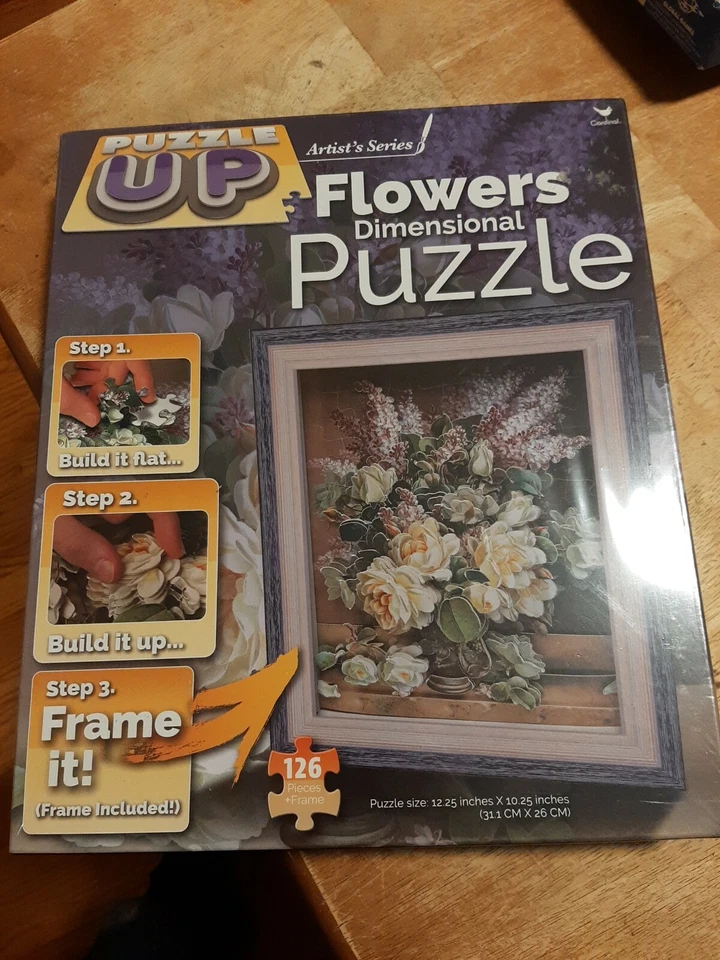Rompecabezas Dimensional Flores con Marco PUZZLE UP Artistas Serie NUEVO Sellado Foto 1 de 1