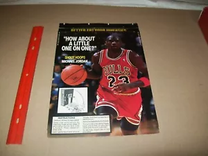 Caja de trigo trasero con Michael Jordan, juego de aro de baloncesto todavía sellado-NO CAJA - Imagen 1 de 5