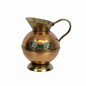 Vintage Peerage Miniatur Kupfer / Messing Krug mit Lincoln Stempel Made in England - Bild 1 von 6