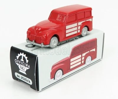 MODELLINO AUTO STATICO FIAT 1100BL MONTEROSA 1958 OFFICINA 942 ROSSO scala 1/76 - Immagine 1 di 4