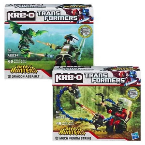 KRE-O Transformers Beast Hunters DRAGON ASSAULT & MECH VENOM STRIKE Sets - Picture 1 of 7
