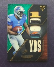 2014 Topps Triple Threads Relics Emerald 5 Color Patch /18 Reggie Bush #TTR-9