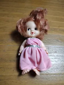UNEEDA BABY PEE WEE GIRL DOLL PINK DRESS 1966 HONG KONG BABY PEEWEE - Picture 1 of 7