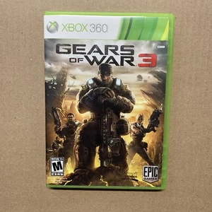 Gears of War 3 (Xbox 360, 2011) Tested! Works! Complete W/ Sticker Sheet - Picture 1 of 5