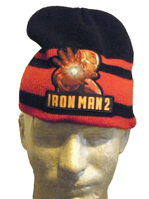 MARVEL IRON MAN 2 KNIT STOCKING CAP/HAT COOOOOL - WARRRMMM - Image 1 of 3