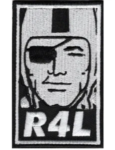 🔥OAKLAND/LAS VEGAS RAIDERS Raider Nation 4 Life R4L 'OBEY' Iron-on Jersey PATCH - Picture 1 of 1