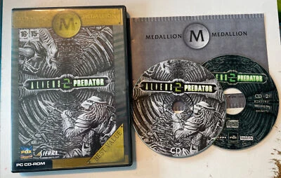 Medallion: Alien vs Predator 2 PC CD-Rom Game 2-Disc Set w/ Key Code - Image 1 of 2