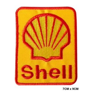 Shell Racing Sponsor Embroidered Patch Iron on Sew On Badge Applique For Clothes - Picture 1 of 1