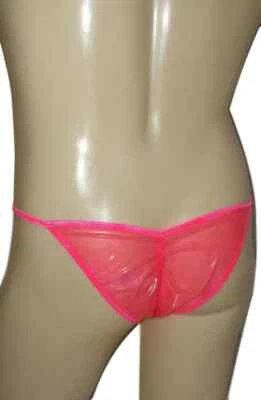 Men's Latex Brazilian BUTT HUGGER Brief String Bikini Scrunch Back Rubber Undies - Image 1 of 4