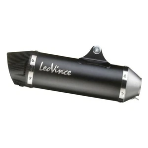 HONDA 2019+CB500F/R LEO VINCE Nero Slip-On Muffler 14058U - Picture 1 of 2