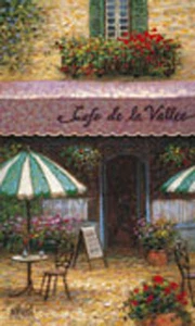 Cafe de la Valle by Jon McNaughton European Street Scene Open Edition Print - Picture 1 of 1