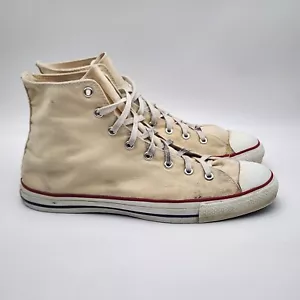 Vintage Mens Chuck Taylor All Star Hi Tops Beige Made in USA Size 14 RARE READ!! - Picture 1 of 22