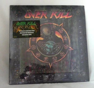 NEW OVERKILL Horrorscope LP Vinyl Half Speed Mastered on  Blue Marble Vinyl - Image 1 of 4