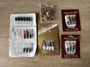 Vintage Christmas Bulbs Lamps Push In Low Voltage Replacements Pifco Woolworths - Picture 1 of 6
