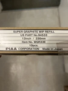 10-lot -PIAA 13” Super Graphite Wiper Refill-, 2G, 94533, WGR33E, New - Picture 1 of 18