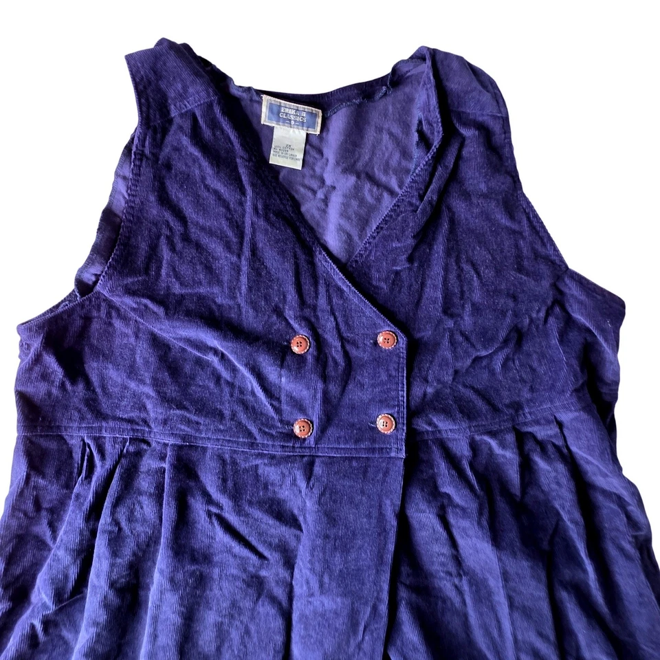 Vestido Midi De Colección Erika II Clásicos Nvy Azul Pana Dble Pecho Delantal 2xl Foto 1 de 4