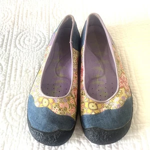 Keen Landcaster Damen-Slipper Blumenmuster flache Schuhe Größe 9,5 - Bild 1 von 10
