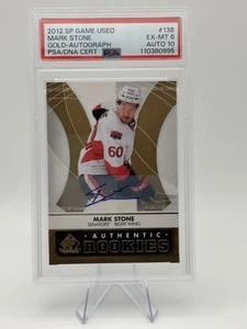 Mark Stone 2012-13 SP Game Used Rookie Auto #138 PSA Vegas Golden Knights - Picture 1 of 2