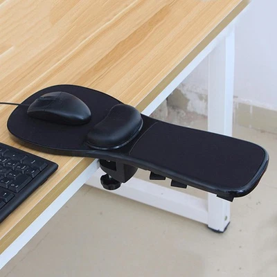 Computer Arm Rest Mouse Pad Armrest Platform Tray Attaches to Desk/Chair - Image 1 of 4