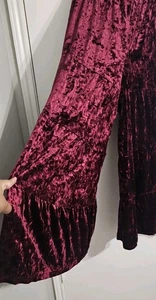 NWT Natural Life Patti Velvet Wide Leg Gathered Palazzo Pants rust XL Boho Flare - Picture 1 of 10