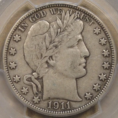 1911-D Barber Half Dollar 50c PCGS Certified VF30 - Image 1 of 4