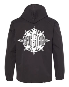 Gang Starr hooded windbreaker Jacket - 90s boom-bap, DJ Premier, Guru Mas Appeal - Picture 1 of 3