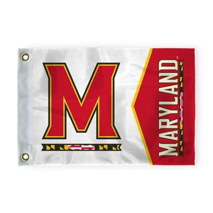 Maryland Terrapins Terps NCAA Licensed Nylon Golf Flags 14"x20" with Grommets - Picture 1 of 6