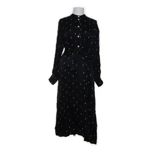 5 Preview, Blusenkleid, Größe: S, Schwarz/Weiß, Cupro/Viskose, Gepunktet #NiH - Bild 1 von 5