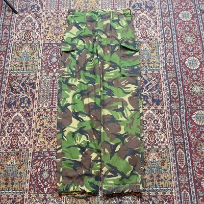 Pantalones de Combate Camuflados De Colección 1999 OTAN Militar Bosque ERDL DP Pantalones de Carga 33x32 Foto 1 de 4