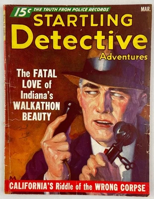 Startling Detective Adventures, March 1936, Vintage True Crime Stories, Pulp - Image 1 of 4