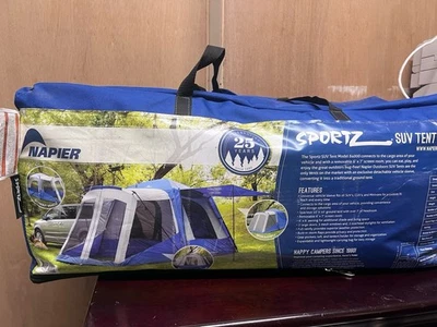 CARPA NAPIER 84000 AZUL/GRIS/NARANJA SPORTZ SUV 84000 CON SALA DE PANTALLA 10 X10 X7,25' Foto 1 de 4