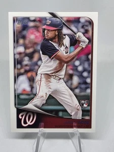 2025 Topps Flagship Collection #1 James Wood RC Washington Nationals Rookie Card - Picture 1 of 8