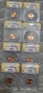 🔥2023 One Cent Extra V On Shoulder Grade 66 - Anacs🔥-price is per each one - Picture 1 of 2