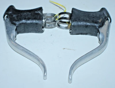 Винтажный комплект тормозных рычагов Dia-Compe 22,2-23,8 мм серебристый дропбар туристический грузоотправитель США - Изображение 1 из 4